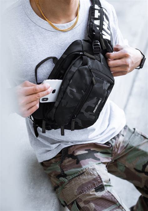 private label sling bag.